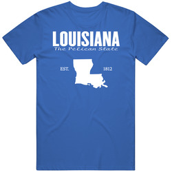 Louisiana The Pelican State United States America T Shirt