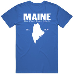 Maine The Pine Tree State United States America T Shirt