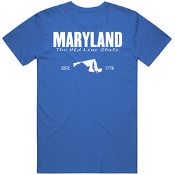Maryland The Old Line State United States America T Shirt