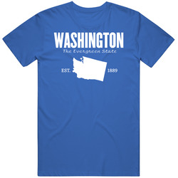 Washington The Evergreen State United States America T Shirt