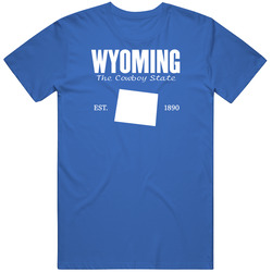Wyoming The Cowboy State United States America T Shirt