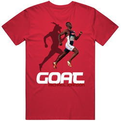 Michael Johnson Sprinter Goat Greatest Of All Time Athlete T Shirt