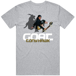 Tony Hawk Skateboarding Goat Greatest Of All Time Athlete T Shirt