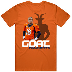 Peyton Manning Football Goat Greatest Of All Time Athlete T Shirt
