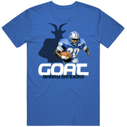 Barry Sanders Football Goat Greatest Of All Time Athlete T Shirt