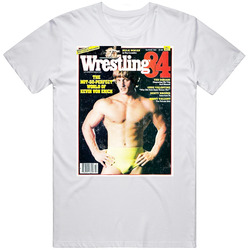 Kevin Von Erich Wrestling 84 Magazine Distressed Look Cover T Shirt