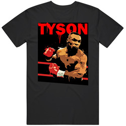 Mike Tyson Fighter Paint Style T Shirt