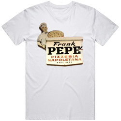 Frank Pepe's Restaurant Foodie Tour Brand Logo Fan T Shirt