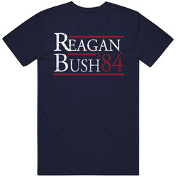 Reagan Bush 1984 Presidential T Shirt