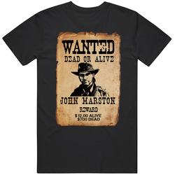 Red Dead Redemtion 2 Wanted Poster Video Game T Shirt