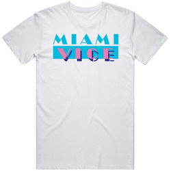 Miami Vice Retro 80s Tv Show Logo Fan T Shirt