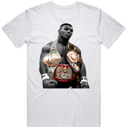 Mike Tyson Three Belts Greatest Fighter Cool Fan T Shirt