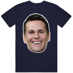 Tom Brady Face Head Cut Out T Shirt
