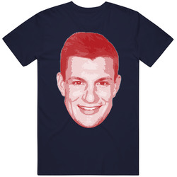 Rob Gronkowski Big Head New England Football Player Fan T Shirt