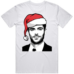 Zac Efron Santa  Christmas T Shirt