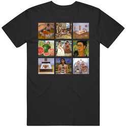 Frida Kahlo Art Paintings Trendy Artsy T Shirt