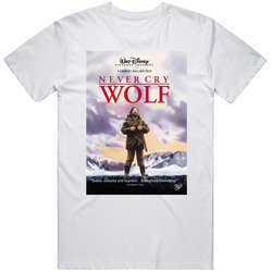 Never Cry Wolf Retro Movie  Fan T Shirt