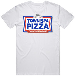 Town Spa Pizza Restaurant Foodie Tour Brand Logo Fan T Shirt