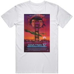 Star Trek 4 The Voyage Home Retro Movie  Fan T Shirt
