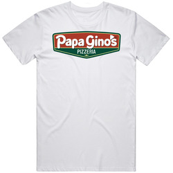 Papa Gino's Pizza Restaurant Foodie Tour Brand Logo Fan T Shirt