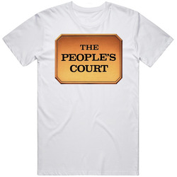 The People's Court Retro 80s Tv Show Logo Fan T Shirt