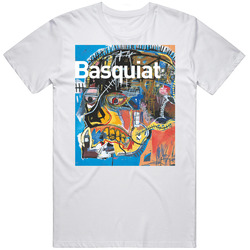Basquiat Artist Abstract Portrait  Fan T Shirt