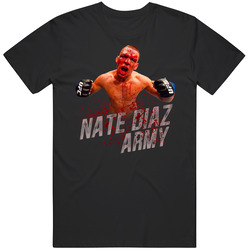 Nate Diaz Army Blood Mma T Shirt