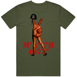 Mash 4077 Peace Sign Legs Tv Show T Shirt