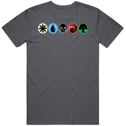 Magic The Gathering Mana Symbols Ccg Card Game T Shirt
