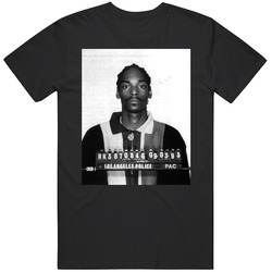 Snoop Dogg 1993 Mugshot Murder Arrest Lapd Retro T Shirt