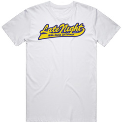 Late Night With David Letterman Retro 80s Tv Show Logo Fan T Shirt