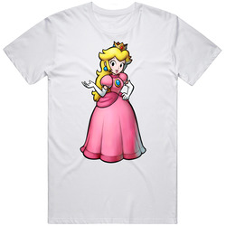 Princess Peach Super Mario Bros Video Game Character T Shirt