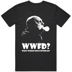 Wwfd? What Would Uncle Fester Do The Addams Family Light Bulb T Shirt