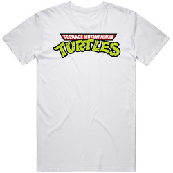 Teenage Mutant Ninja Turtles Retro 80s Tv Show Logo Fan T Shirt