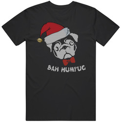 Bah Hum Pug Funny Cute Christmas Sweater T Shirt