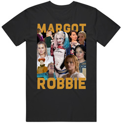 Margot Robbie Movies Mashup Hollywood Actor Fan T Shirt