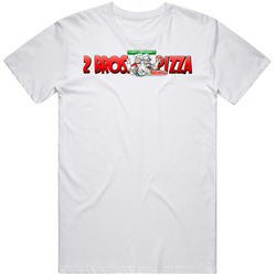 2 Bros Pizza Restaurant Foodie Tour Brand Logo Fan T Shirt