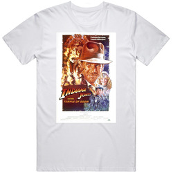 Indiana Jones And The Temple Of Doom Retro Movie  Fan T Shirt
