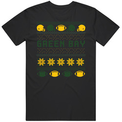 Green Bay Football Ugly Christmas Sweater 8bit Pixel Art Fan T Shirt