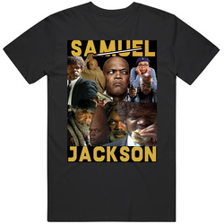 Samuel L Jackson Movies Mashup Hollywood Actor Fan T Shirt