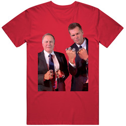Tom Brady Bill Belichick 6 Rings Football T Shirt