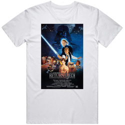 Star Wars Episode 4 Return Of The Jedi Retro Movie  Fan T Shirt