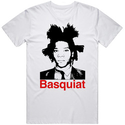 Basquiat Artist Portrait  Fan T Shirt