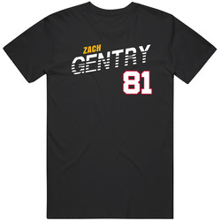 Zach Gentry 81 Favorite Player Pittsburgh Football Fan T Shirt