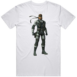 Solid Snake Metal Gear Video Game Character T Shirt
