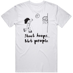 Shoot Hoops Not People Cute Cartoon T Shirt