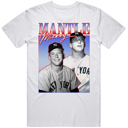 Mickey Mantle 90s Style T Shirt