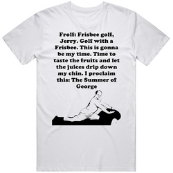 Frolf Frisbee Golf Seinfeld George Costanza Tv Show Quote T Shirt