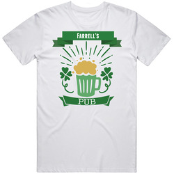 Farrell's Pub Custom St Patricks Day Beer Drinking T Shirt