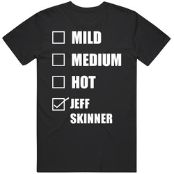 Mild Medium Hot Jeff Skinner Hottness Chart Checklist Funny Hockey Fan